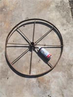 Steel wheel.