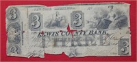 1853 $3 New York Note