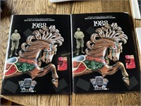 Two 1988 Mint Set of Commemorative Stamps