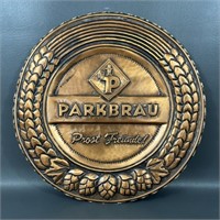 Parkbrau German Pub Advertisement Copper Plate