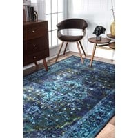 8x10 Tyrese Area Rug Blues & Greens