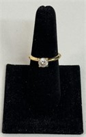 2.7g DIAMOND RING SZ 6.5