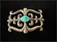 Frances Jones Navajo Silver & Turquoise Bolo