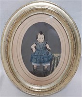 Victorian Painted Photograph