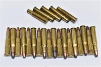 (18rds) Mixed 30-30 Win Ammo & 5 Brass