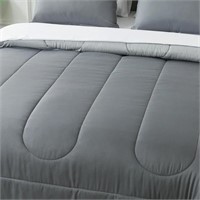 Gray Reversible Bedspread AZ7