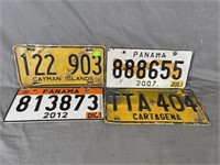 4 License Plates