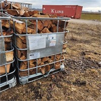 Crate w seasoned firewood 39"l × 47"w × 41"h