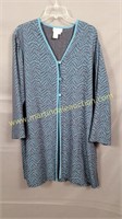 Coldwater Creek 3 Button Cardigan - Blue & Black