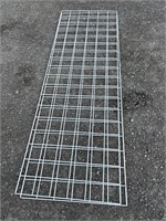 2 sheets of white metal racking