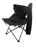 Black folding camping chair