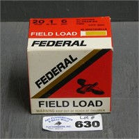 Full Box of 20 Ga Federal Shotgun Shells