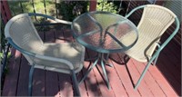 Outdoor table and 2 chairs
