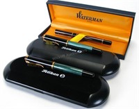 Group of Pelikan and Waterman Pens