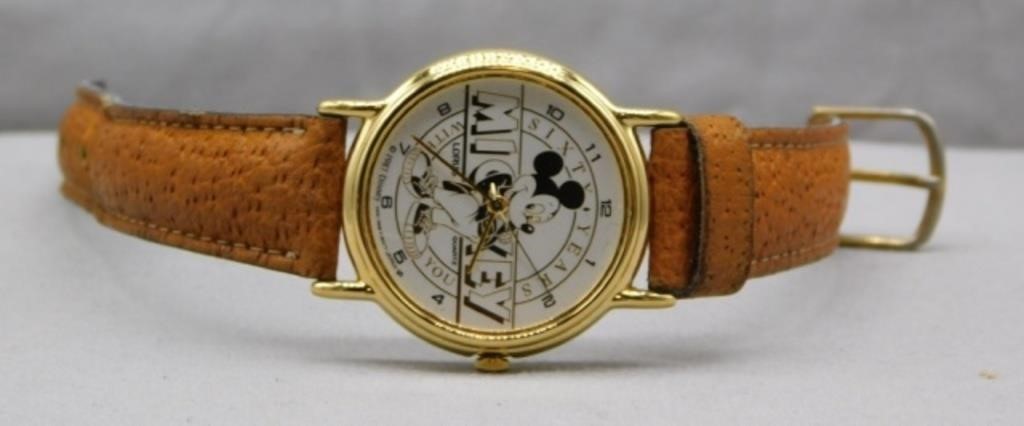 1987 Disney Lorus quartz Mickey Mouse watch.