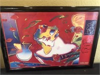 Framed Peter max Poster DayDream Romance Series