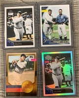(4) Topps Babe Ruth Cards