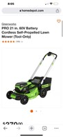 Greenworks Self-Propelled Lawn Mower (Tool-Only)