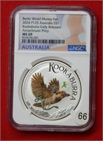 2024 P125 Australia Silver $ NGC MS69 Kookaburra