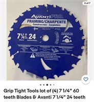 Grip Tight Tools lot of (4) 7 1/4" 60