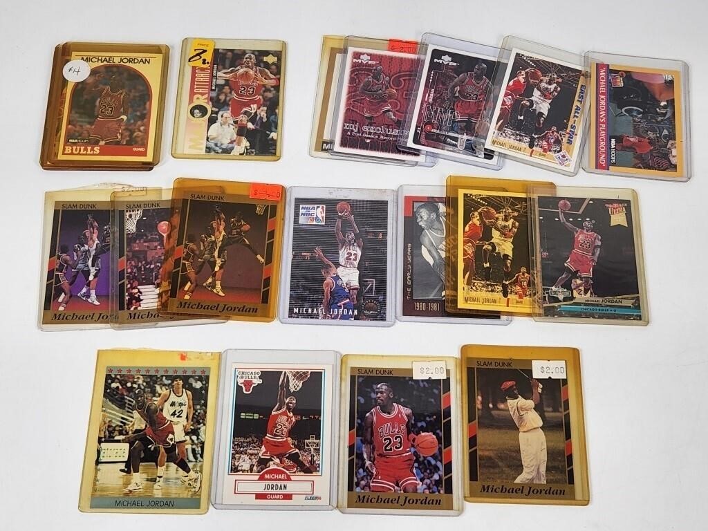 20) MICHAEL JORDAN BASKETBALL CARDS