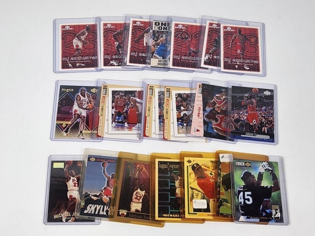 20) MICHAEL JORDAN BASKETBALL CARDS