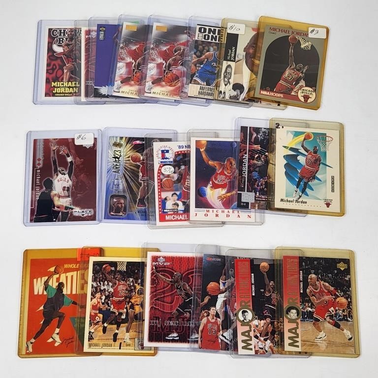 20) MICHAEL JORDAN BASKETBALL CARDS