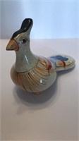 Porcelain Hand Painted Mexican Bird