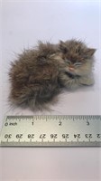 Tiny Sleeping Rabbit Fur Cat