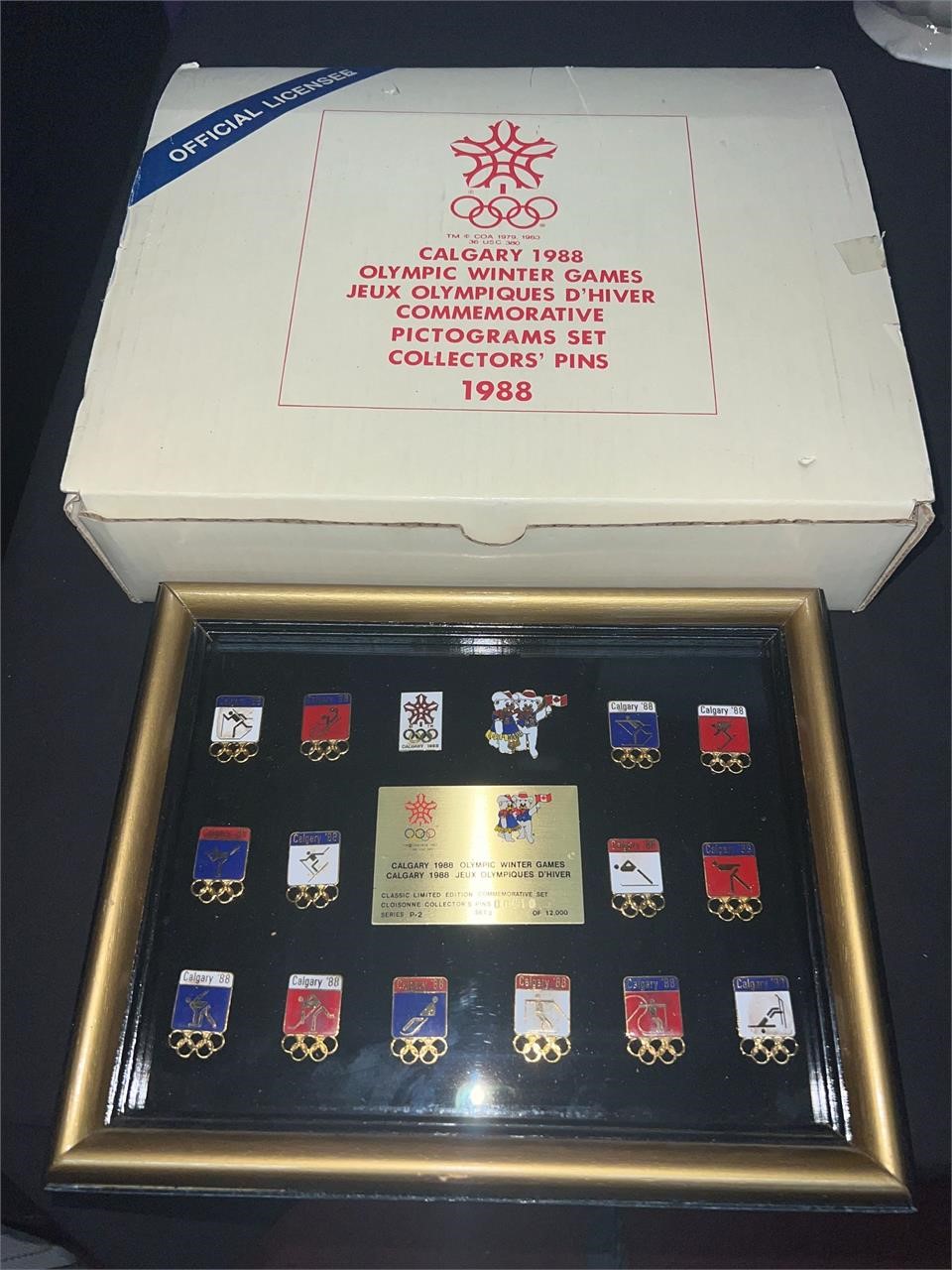 1988 OLYMPIC WINTER GAMES COLLECTORS PINS