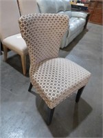 VERY UNIQUE CLOTH COVERED SIDE CHAIR