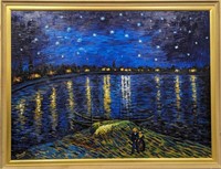 Original in Manner of Van Gogh, Canvas 36 x 48"