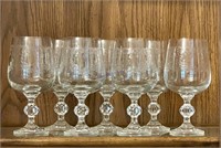 9 Crystal Stemware Cascade by Import Assoc 2 Have