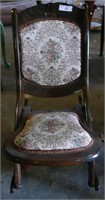 Vintage Folding Sewing Rocking Chair