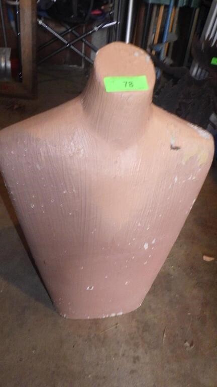 VINTAGE MANNEQINN TORSO - PAPER MACHE 26"