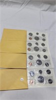 4 1971 Canadian uncirculated coin sets