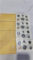 4 1971 Canadian uncirculated coin sets