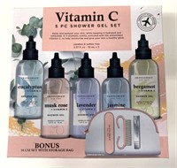 New Olivia Grace Vitamin C 5 Pc Shower Gel Set