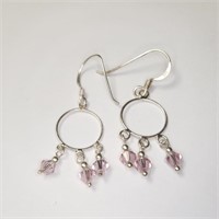 $50 Silver Crystal Earrings