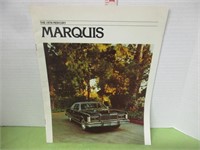 1978 MERCURY MARQUIS CAR DEALERSHIP BROCHURE