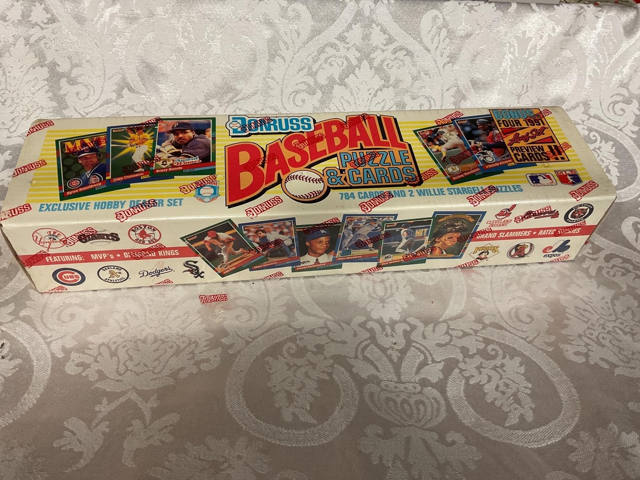 1991 Donruss unopened baseball trading cards