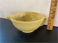 Yellow Pottery Mixing Bowl