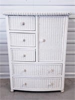 WICKER CHEST OF DRAWERS