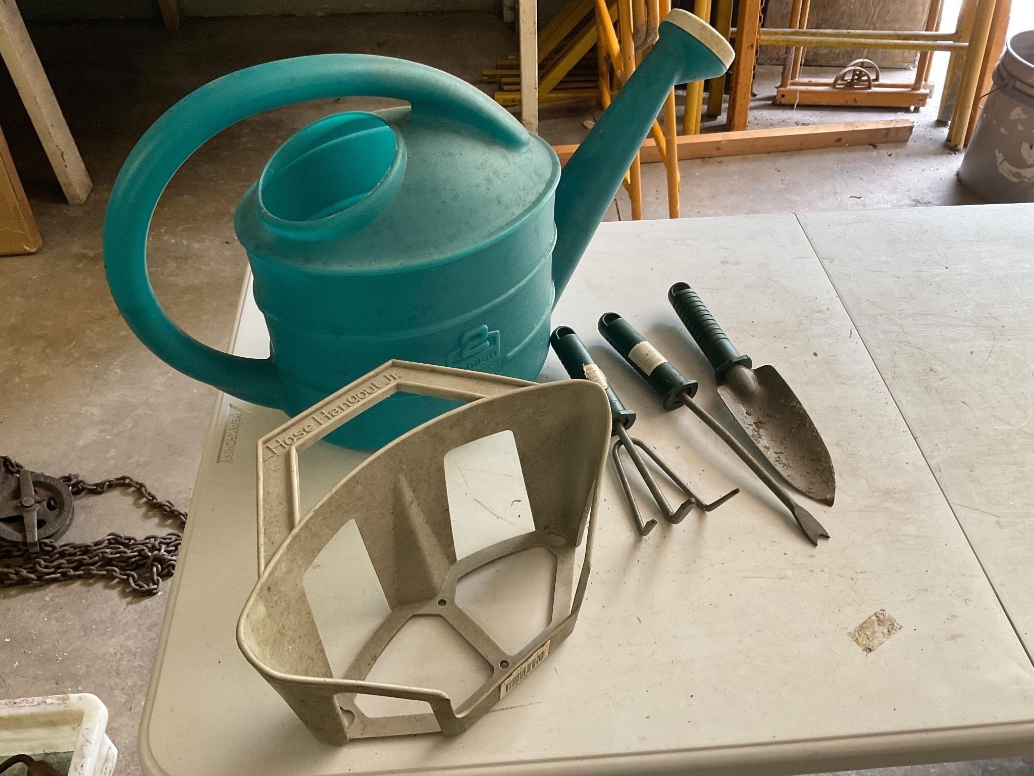 Watering Can, Hose Holder, Garden Tools