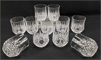 (11) Cristal d'Arques Longchamp Whiskey Glasses