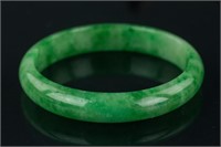 Chinese Fine Green Jadeite Bangle