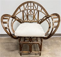McGuire Furniture Co Bamboo Rattan Butterfly Chair