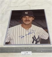 Signed Don Mattingly 8x10 Color Photo
