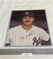 Signed Don Mattingly 8x10 Color Photo