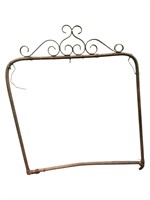 Iron Gate Frame with Scroll Top